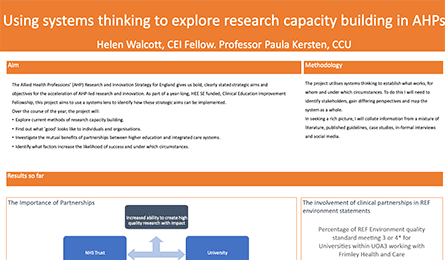 Using systems thinking to explore research capacity building in AHPs