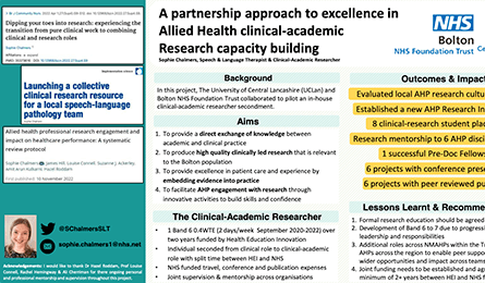 A partnership approach to excellence in Allied Health clinical-academic research capacity building